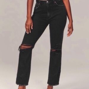Abercrombie Ankle Straight Ultra High Rise Size 29